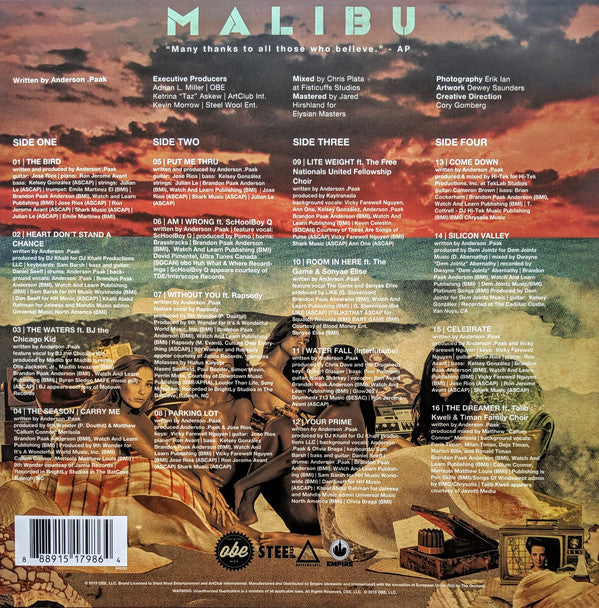 Anderson .Paak - Malibu (2xLP, Album) (Mint (M))