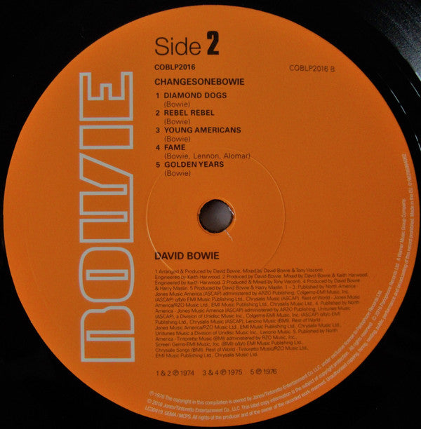 David Bowie - ChangesOneBowie (LP, Comp, RE, 180) (Mint (M))